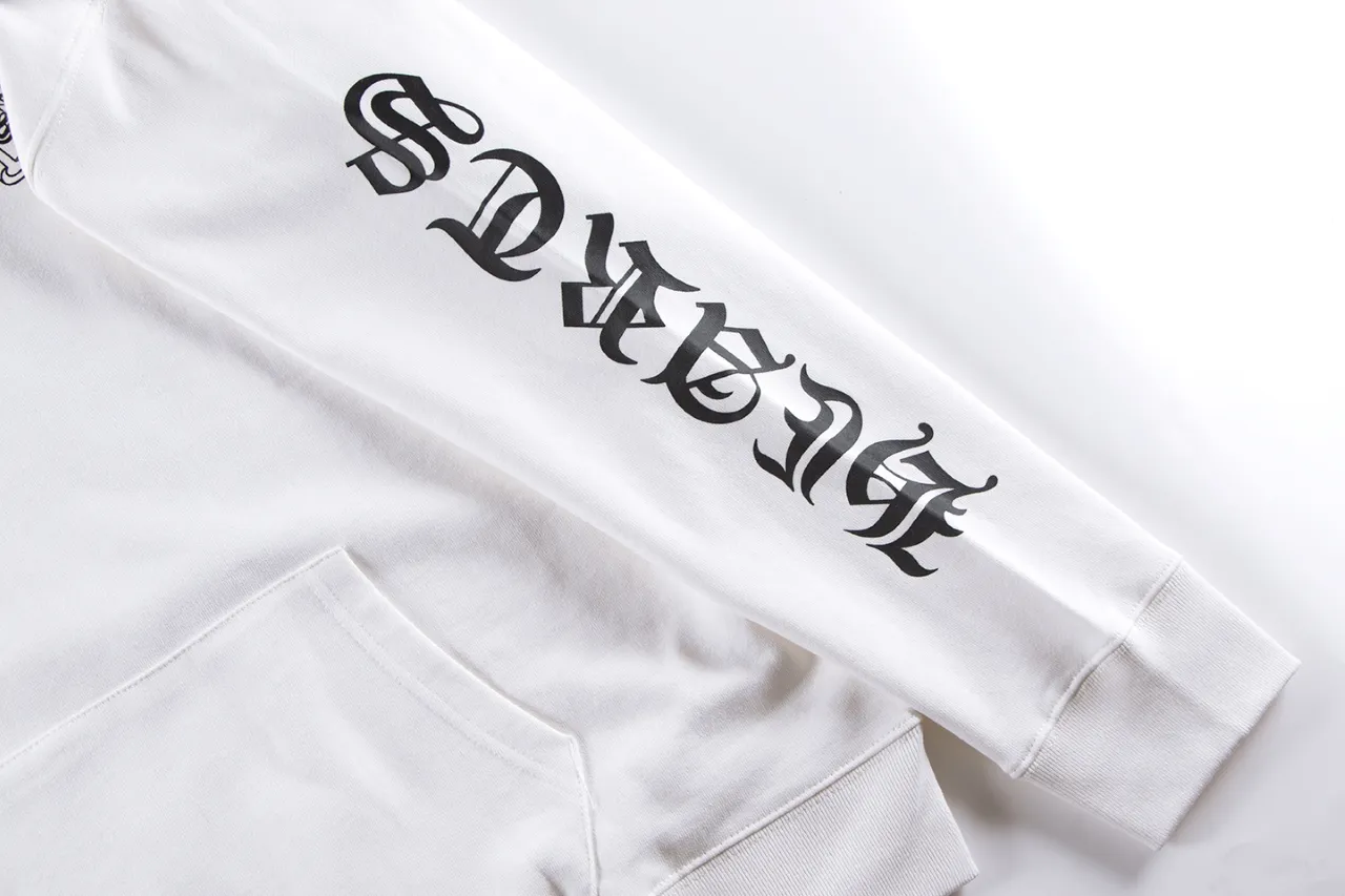 P290 Chrome Hearts Chrome Hearts Slogan Lips Logo Sweatshirt Size: SMLXL Color: Black White